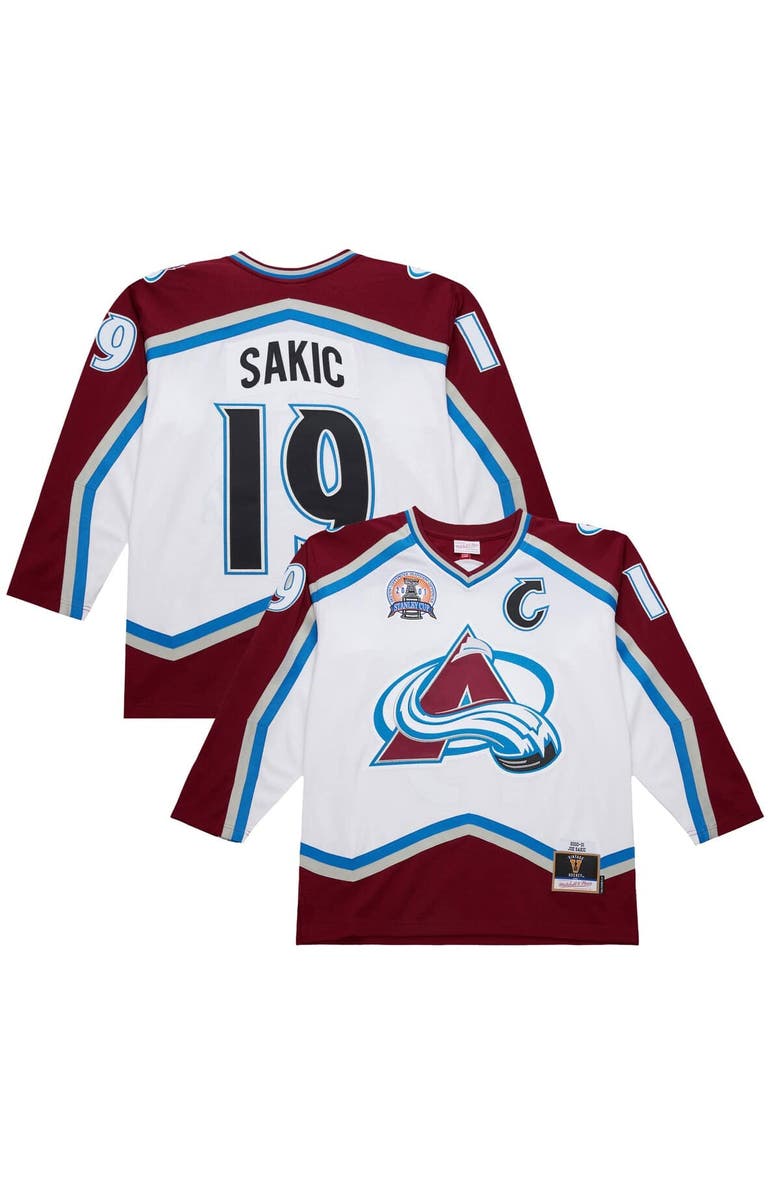 Mitchell & Ness Men's Joe Sakic White Colorado Avalanche 2000-01 Power Play Jersey, Main, color, White