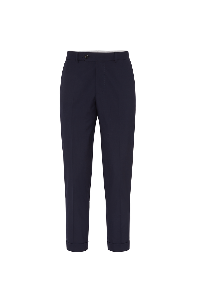 Brunello Cucinelli Formal fit trousers, Main, color, Navy Blue