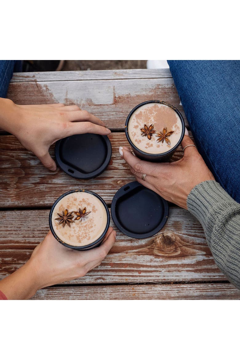 Silicone 16Oz Coffee Tumblers 2 Pack, Alternate, color, Blue