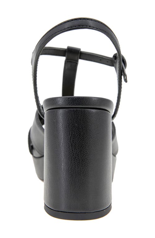 Reaction Kenneth Cole Reina T-strap Platform Sandal In Black