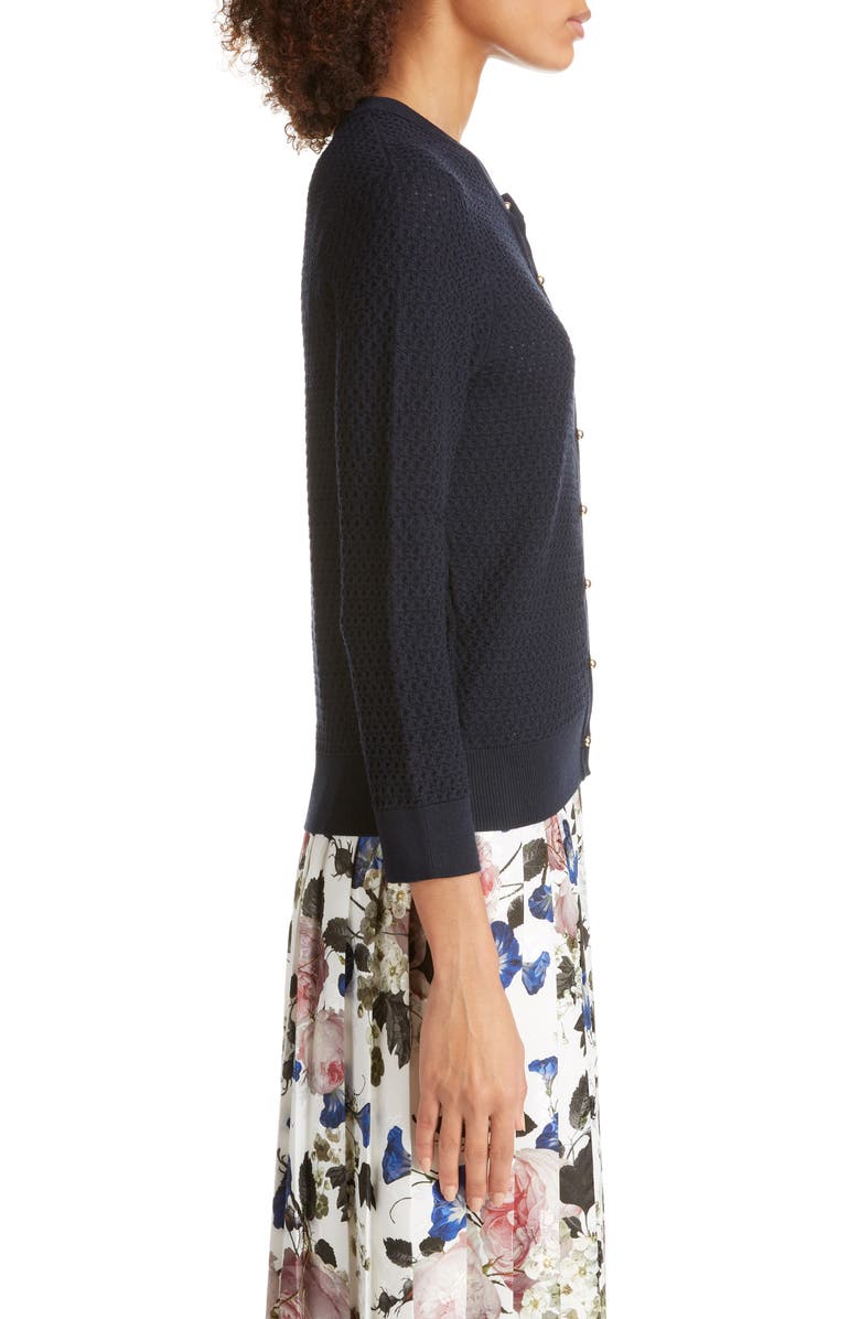 Erdem Beaded Merino Wool Cardigan, Alternate, color, 