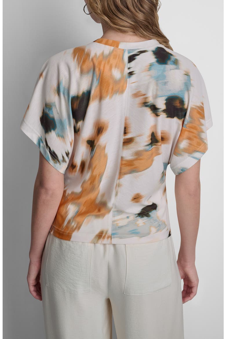 Dolman Sleeve Stretch Cotton Top, Alternate, color, SUNBURST FLORAL
