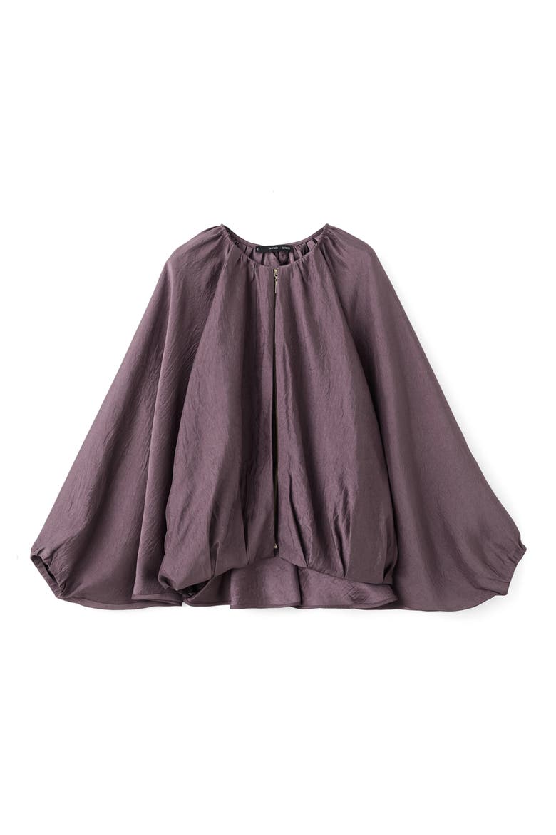 Oversize Bubble Bomber Jacket, Alternate, color, PURPLE