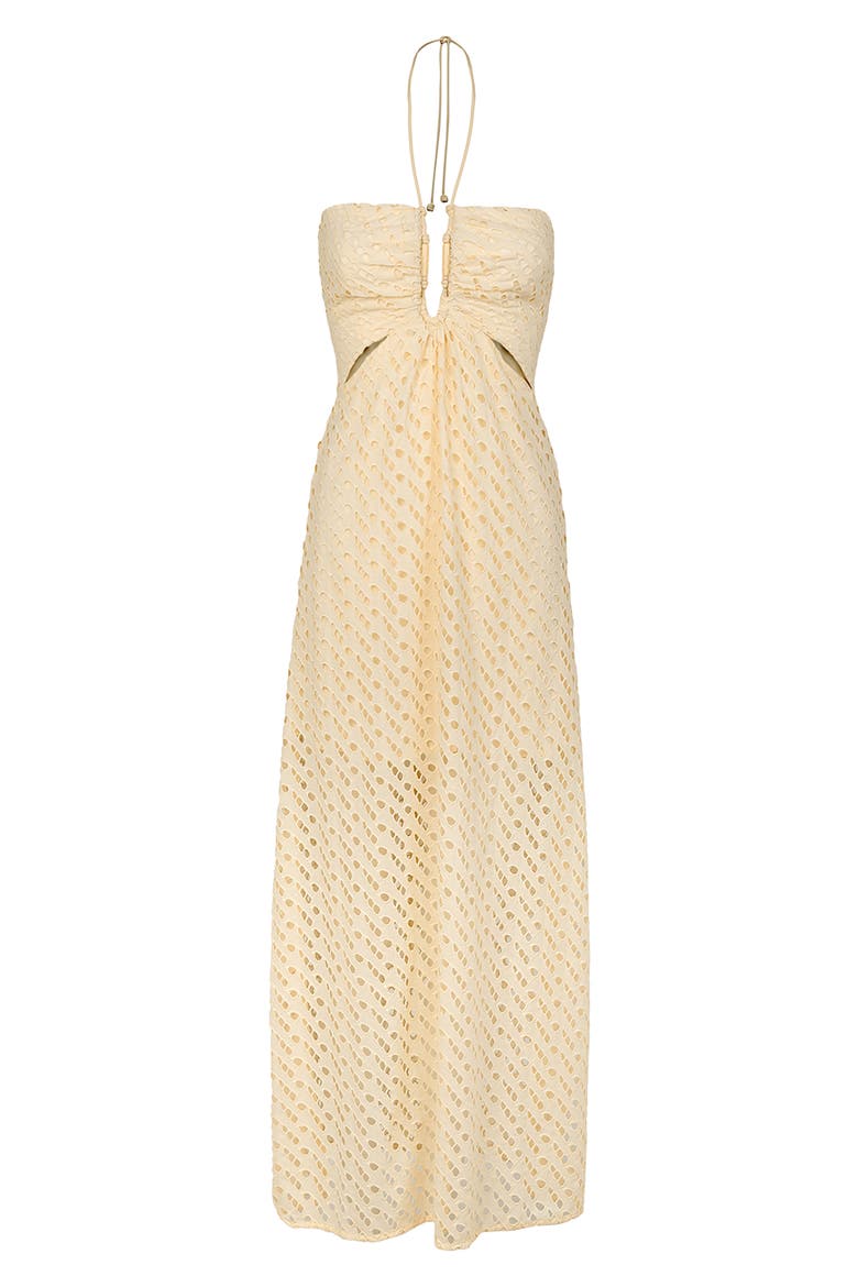 Melina Cotton Cover-Up Dress, Alternate, color, BEIGE