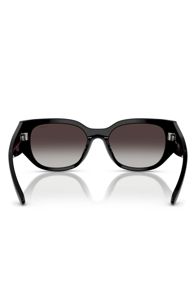 VOGUE 53mm Irregular Sunglasses, Alternate, color, Black