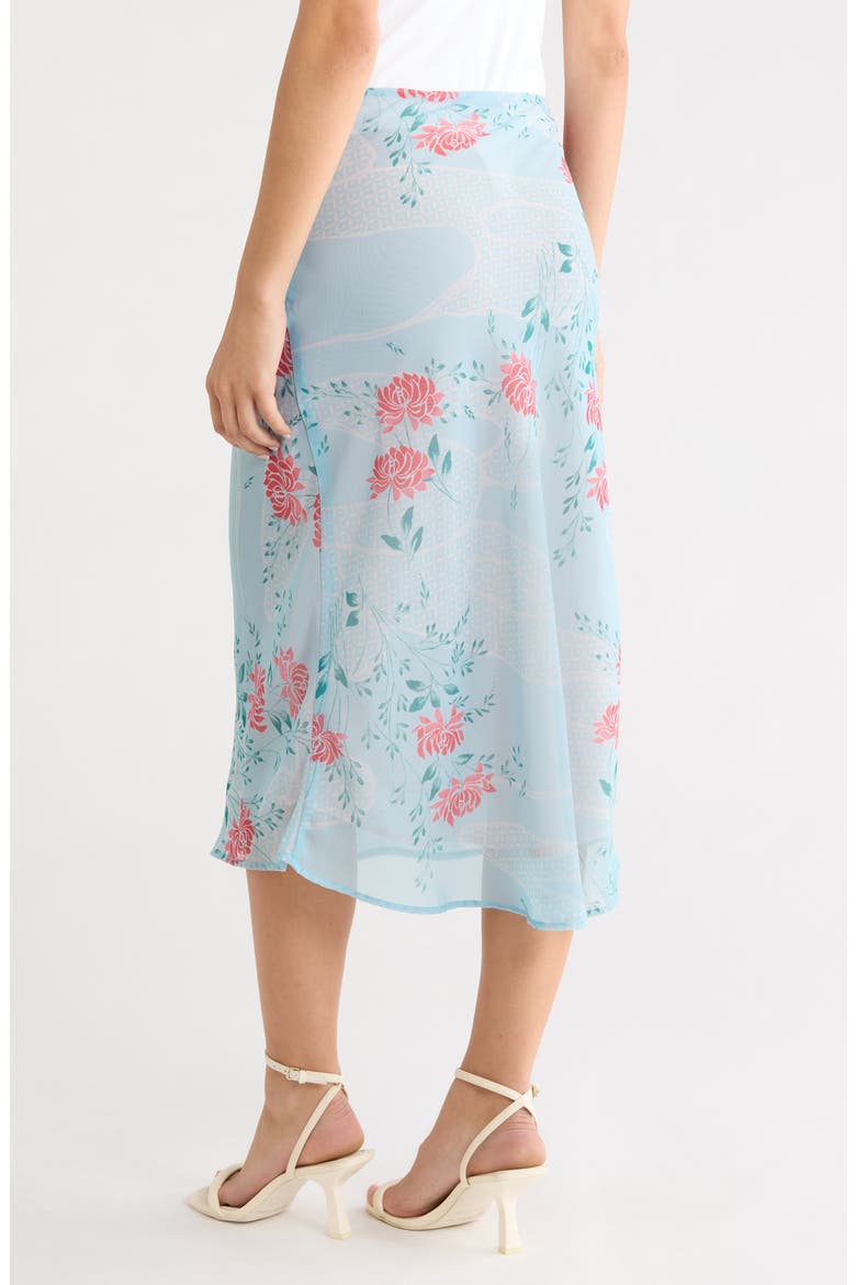 The Lawson Floral Skirt, Alternate, color, BLUE/ PINK FLOWER