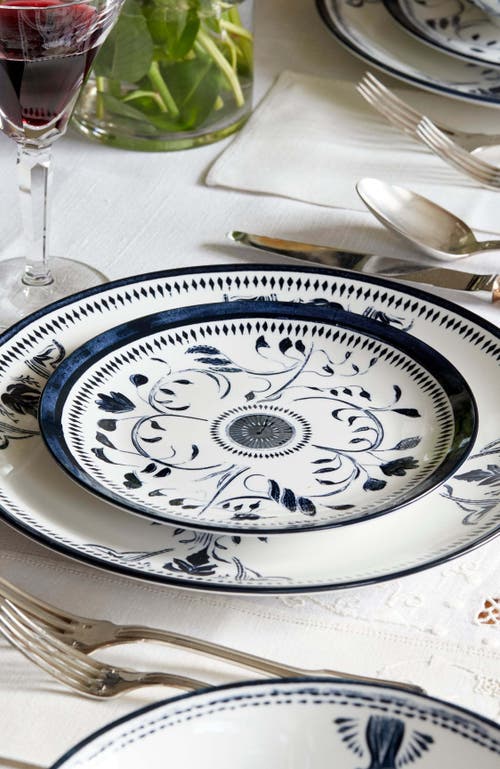 Lemieux Et Cie Bruges Porcelain 16-piece Dinnerware Set In Blue