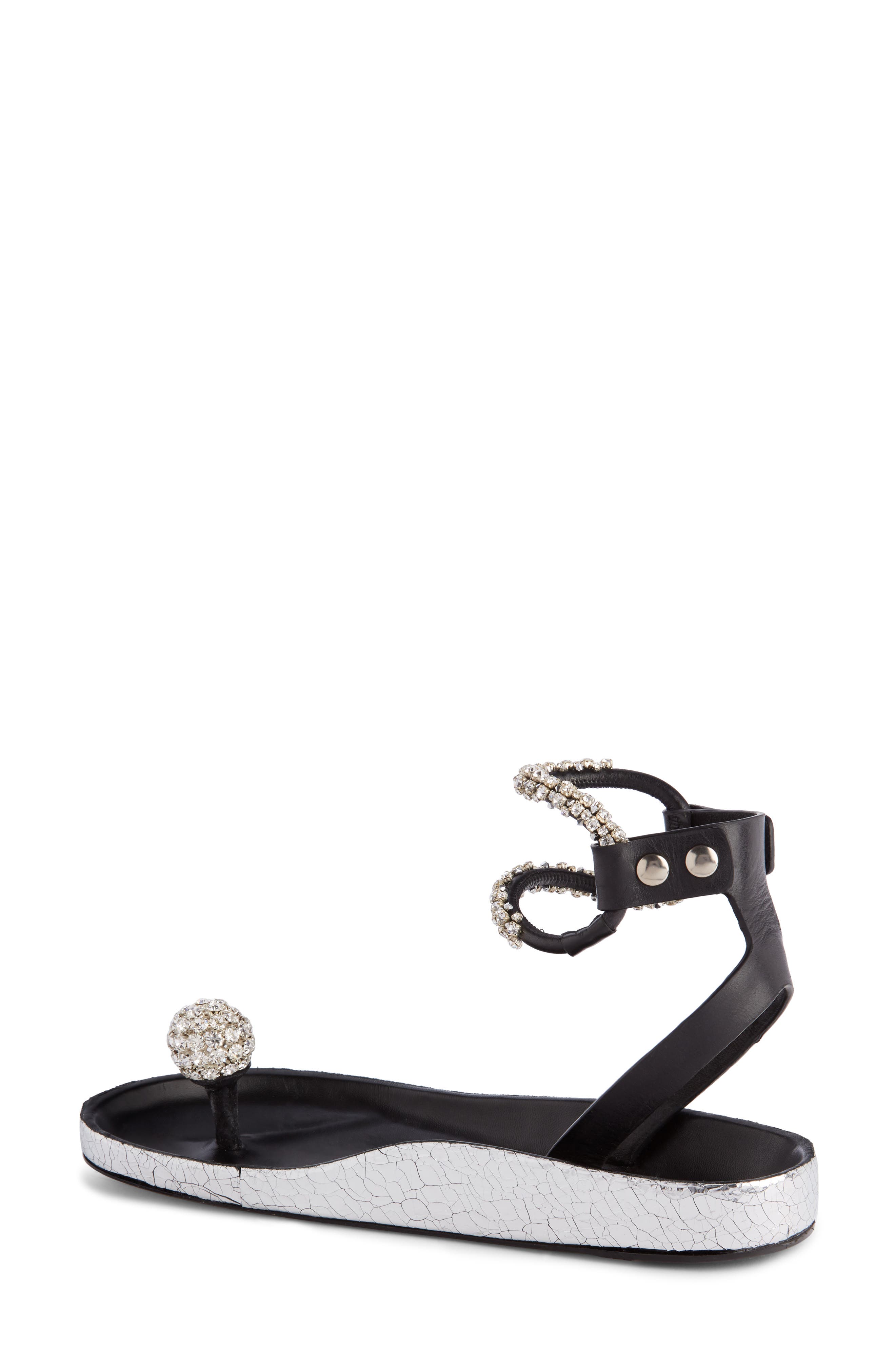 Isabel Marant Ecly Crystal Ball Sandal, Alternate, color, 