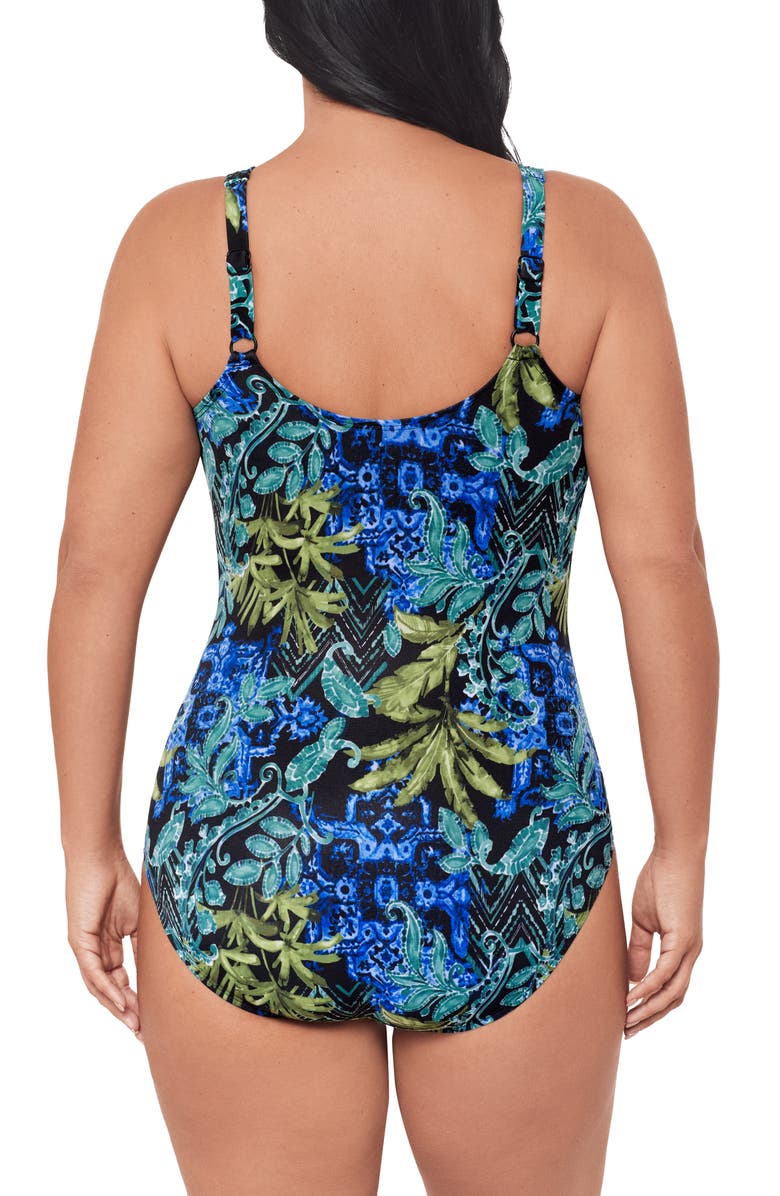 Miraclesuit<sup>®</sup> Gasparilla Oceanus One-Piece Swimsuit, Alternate, color, Black/ Multi