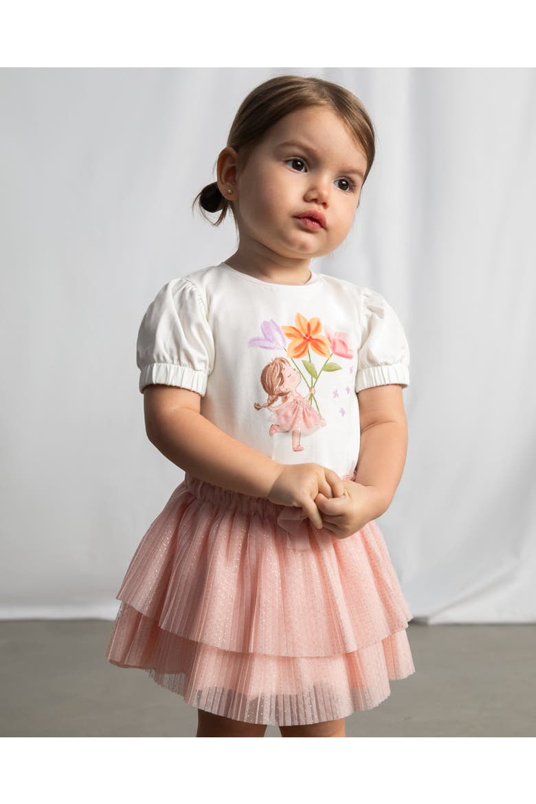 Pleated Tulle Skirt, Alternate, color, Pink