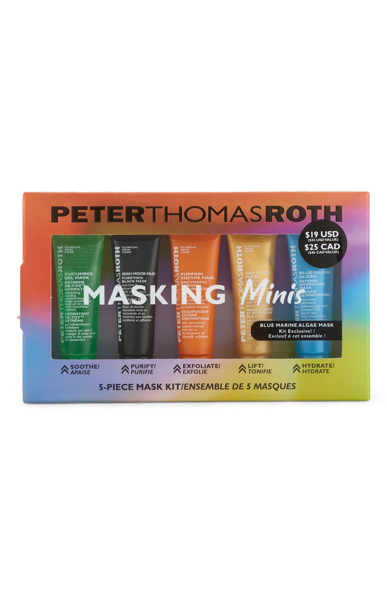 Peter Thomas Roth Masking Minis Set of 5 Masks USD $35 Value, Alternate, color, 