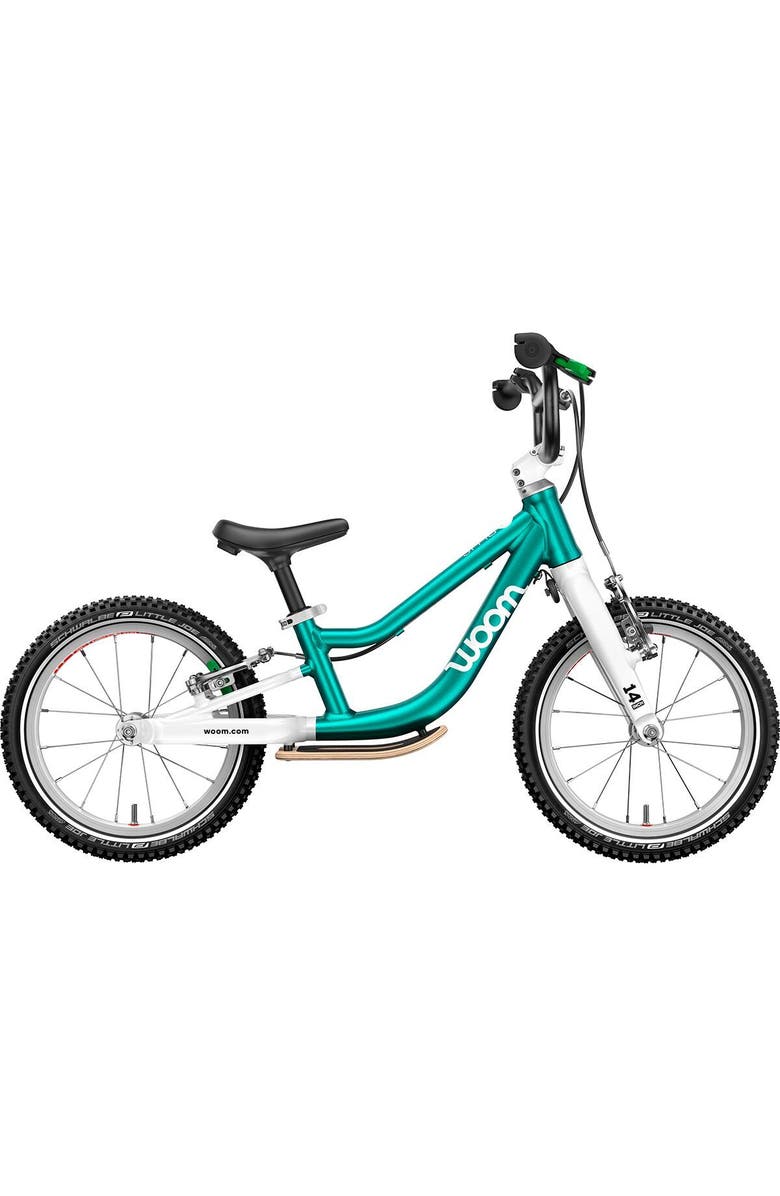 Woom Go 1 Plus 14In Bike - Kids', Main, color, Metallic Turquoise