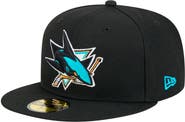 New Era Men's New Era Black San Jose Sharks Core 59FIFTY Fitted Hat