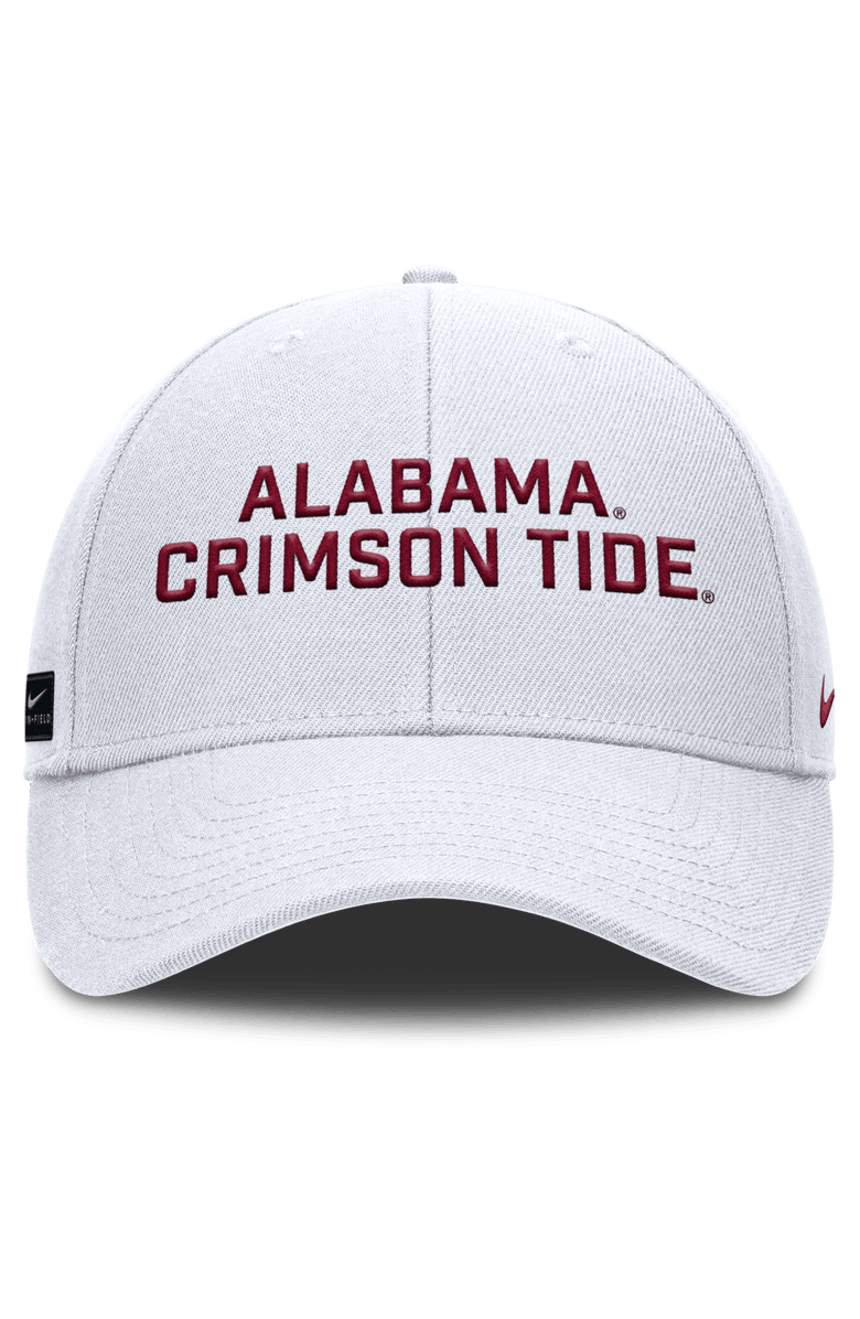 Nike Men's Nike  White Alabama Crimson Tide Rise Practice Adjustable Hat, Alternate, color, White