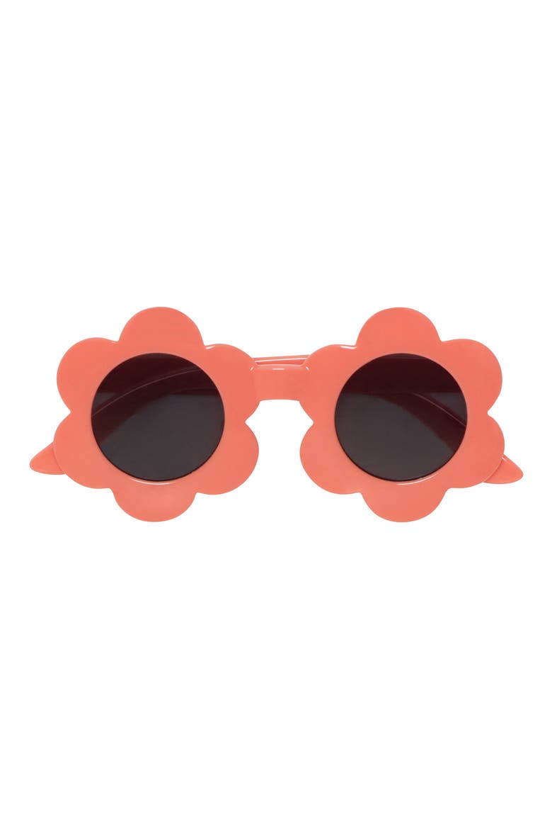 Romper Sunhat and Sunglass Set, Alternate, color, CORAL STRIPE