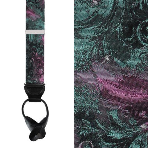 The Arcane Storm Silk Button End Novelty Suspenders (Braces)
