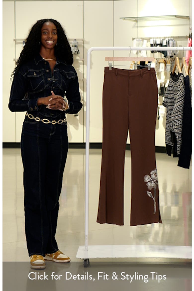 Jaxyn Gilded Peony Flared Pants video