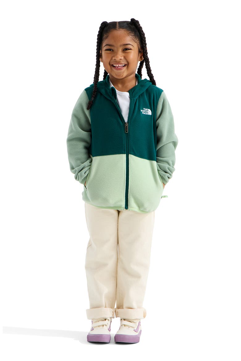 Kids' Glacier Polar Fleece Zip-Up Hoodie, Alternate, color, PACIFIC TEAL CALCIFI