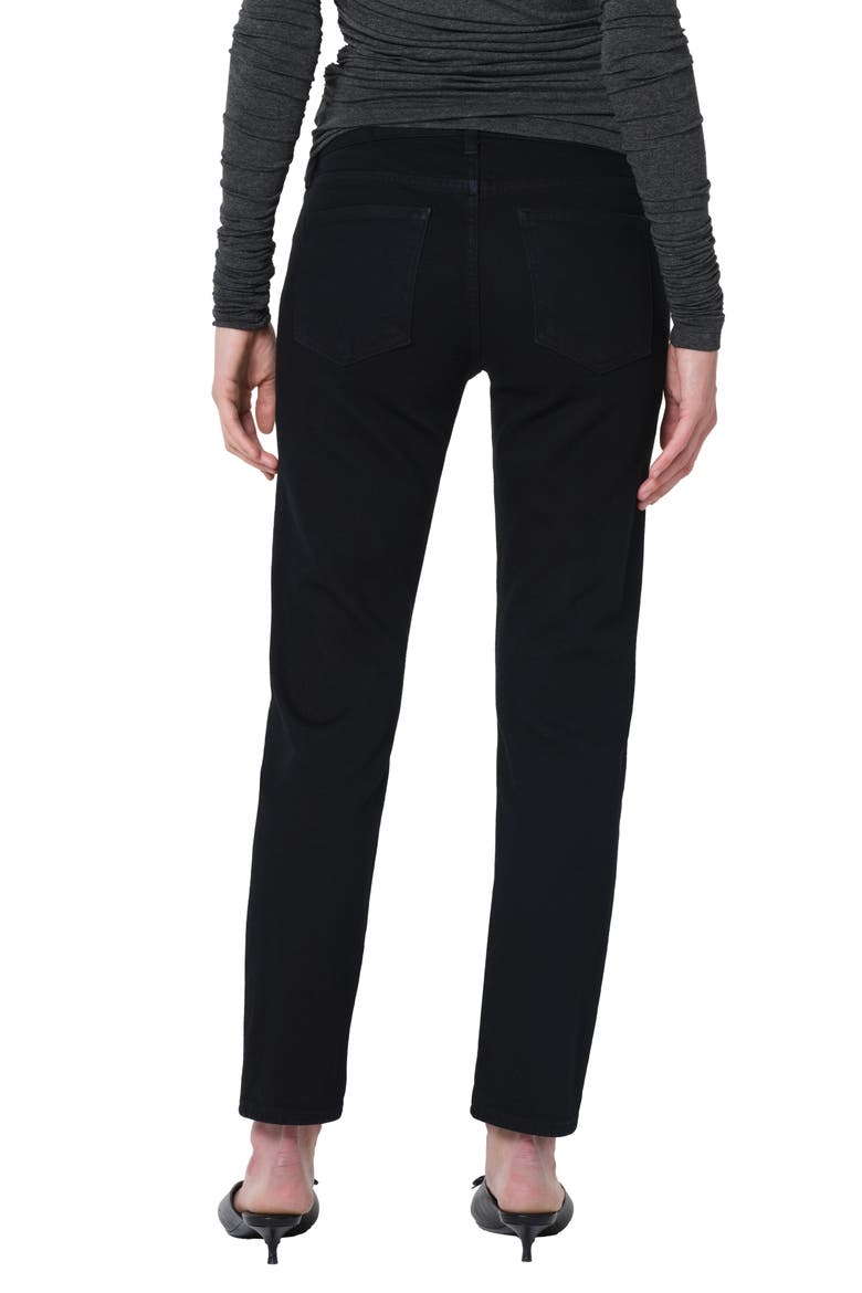 Cocktail Mid Rise Ankle Slim Straight Leg Jeans, Alternate, color, IMMERSION BLACK