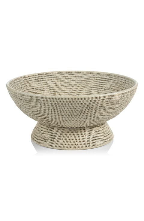 Surbiton Rattan Footed Bowl