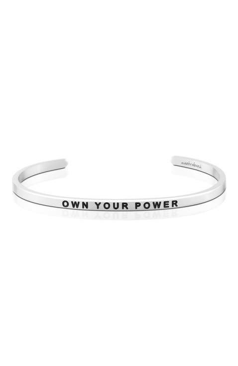 Own Your Power, Know Your Worth bracelet
