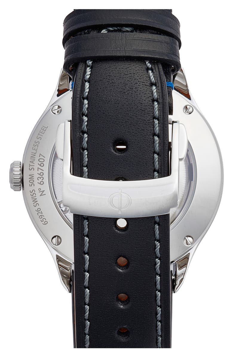 Baume & Mercier Clifton Baumatic Leather Strap Watch, 40mm, Alternate, color, 