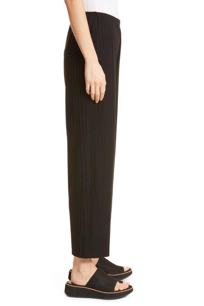 Rib Ankle Pant, Alternate, color, BLACK
