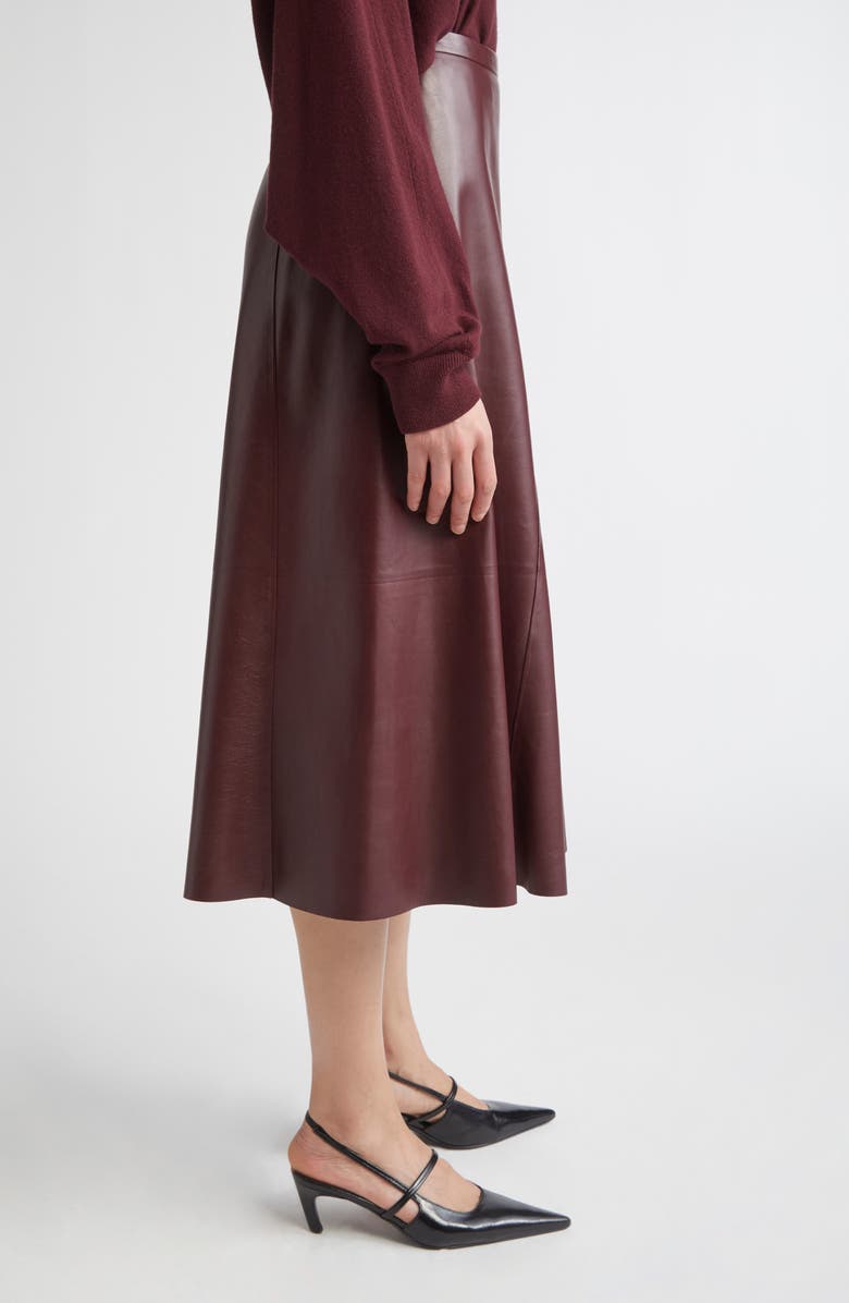 FFORME Selina Leather A-Line Skirt, Alternate, color,