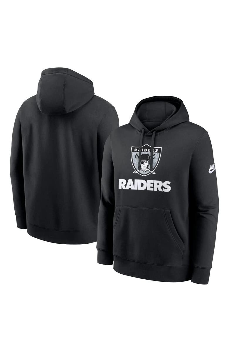 Nike Men's Nike Black Las Vegas Raiders Best Season Rewind Club Pullover Hoodie, Main, color, Black