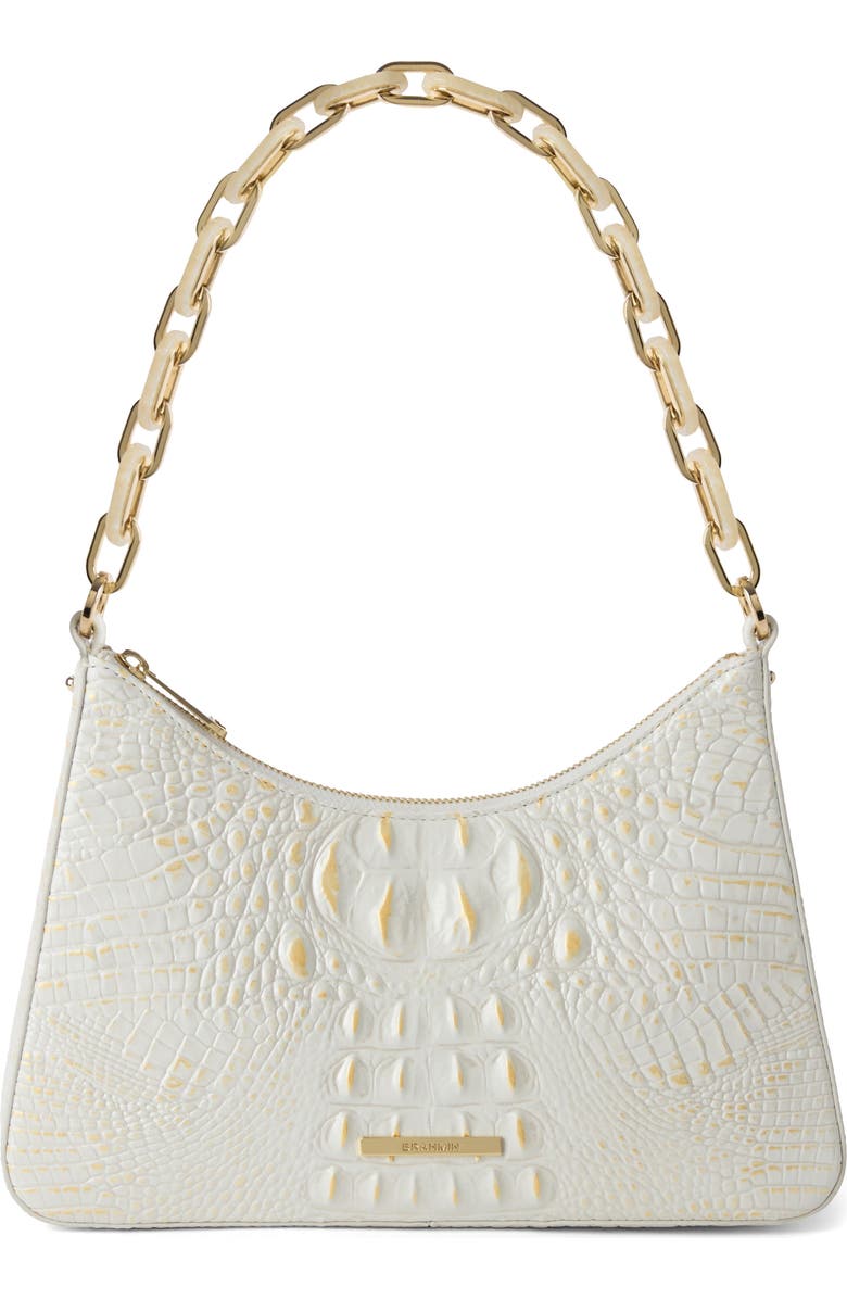 Brahmin Mod Esme Croc Embossed Shoulder Bag, Main, color, Chantilly