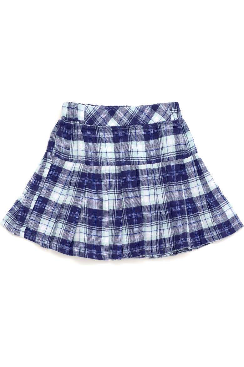 Fleece Sweatshirt and Plaid Pleated Skirt Set, Alternate, color, Bluey Bingo Light Blue