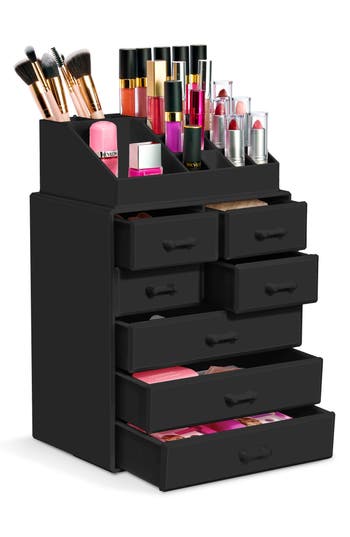 Sorbus 7-drawer Makeup Organizer Case In Black