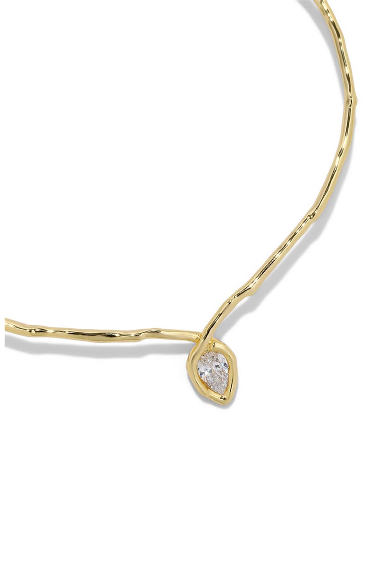 Asterales Floating Cubic Zirconia Collar Necklace, Alternate, color, STONES