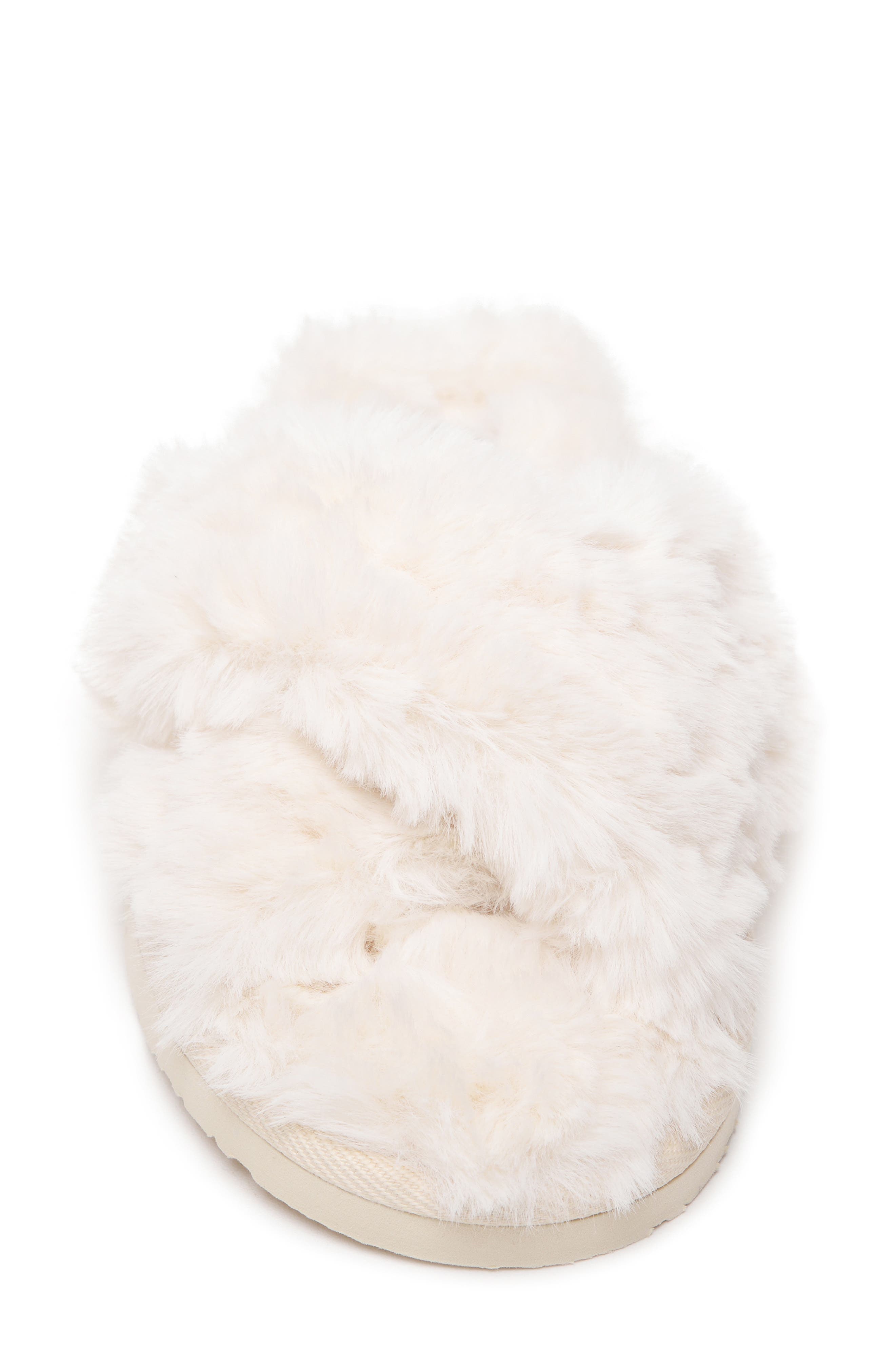 Teddy Faux Shearling Slipper, Alternate, color, CREAM