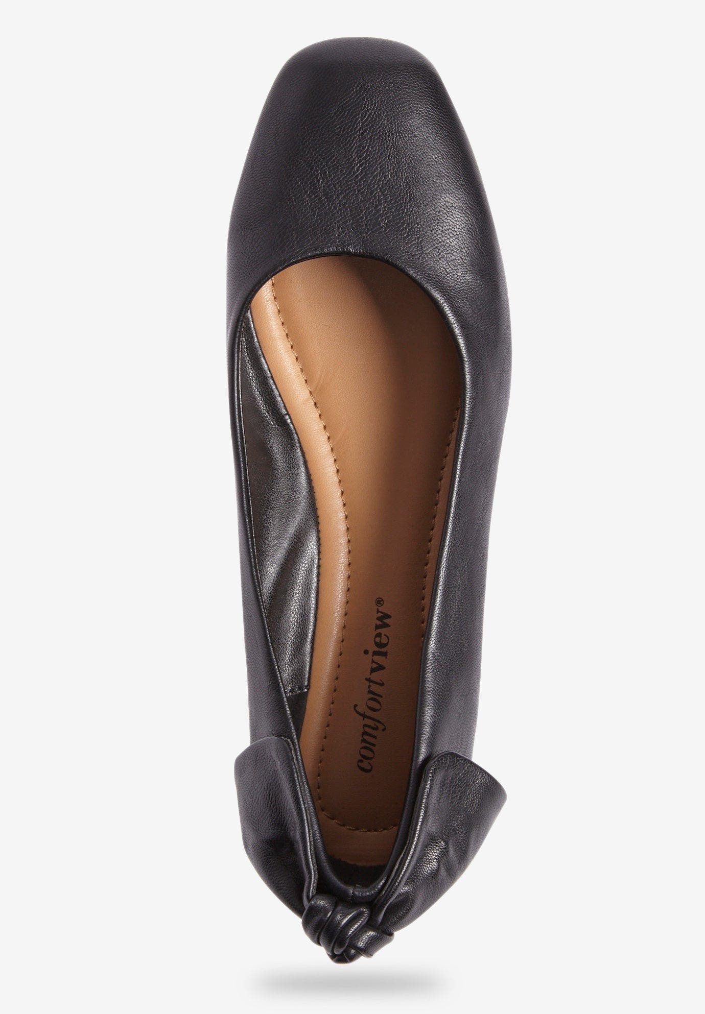 Comfortview The Delia Slip On Flat, Alternate, color, Black