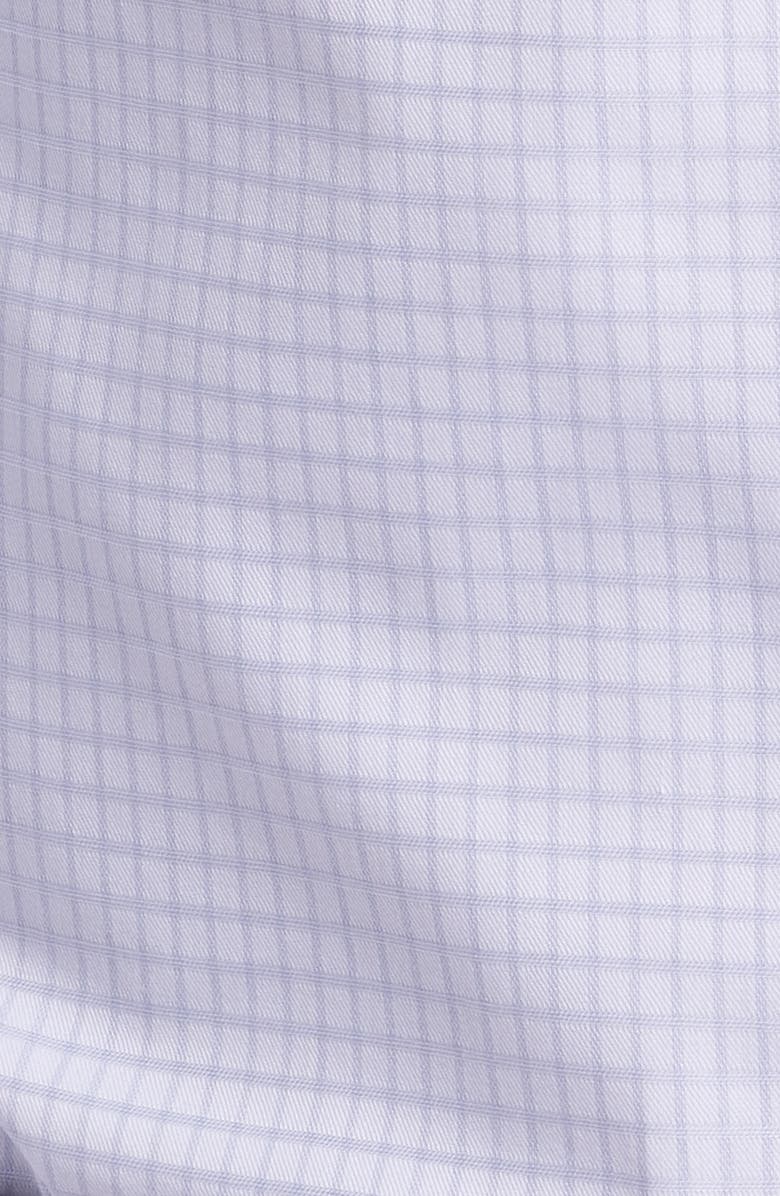 Nordstrom Trim Fit Grid Dress Shirt, Alternate, color, White- Grey Twill Grid
