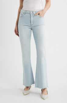 FRAME The Icon Raw Hem Flare Jeans