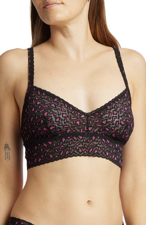 Cross Dye Retro Lace Triangle Bralette