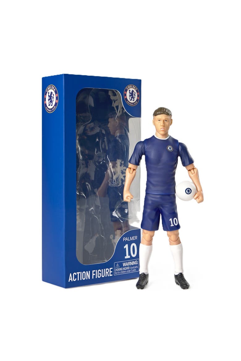 SOCKERS Chelsea F.C. Cole Palmer 8" Collectible Soccer Action Figure, Main, color, Blue