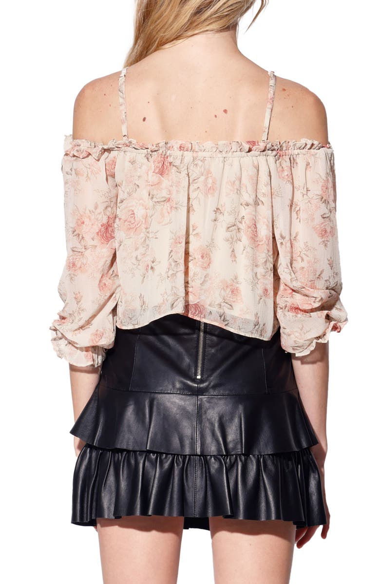 Walter Baker Ember Off-the-Shoulder Top, Alternate, color, Blush Bouquet