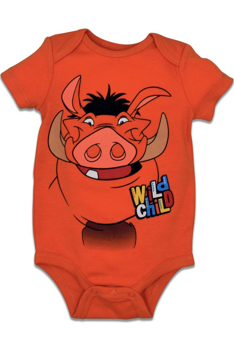 Lion King Boys' 5-Pack Short Sleeve Bodysuits, Alternate, color, Lion King Warm Multi