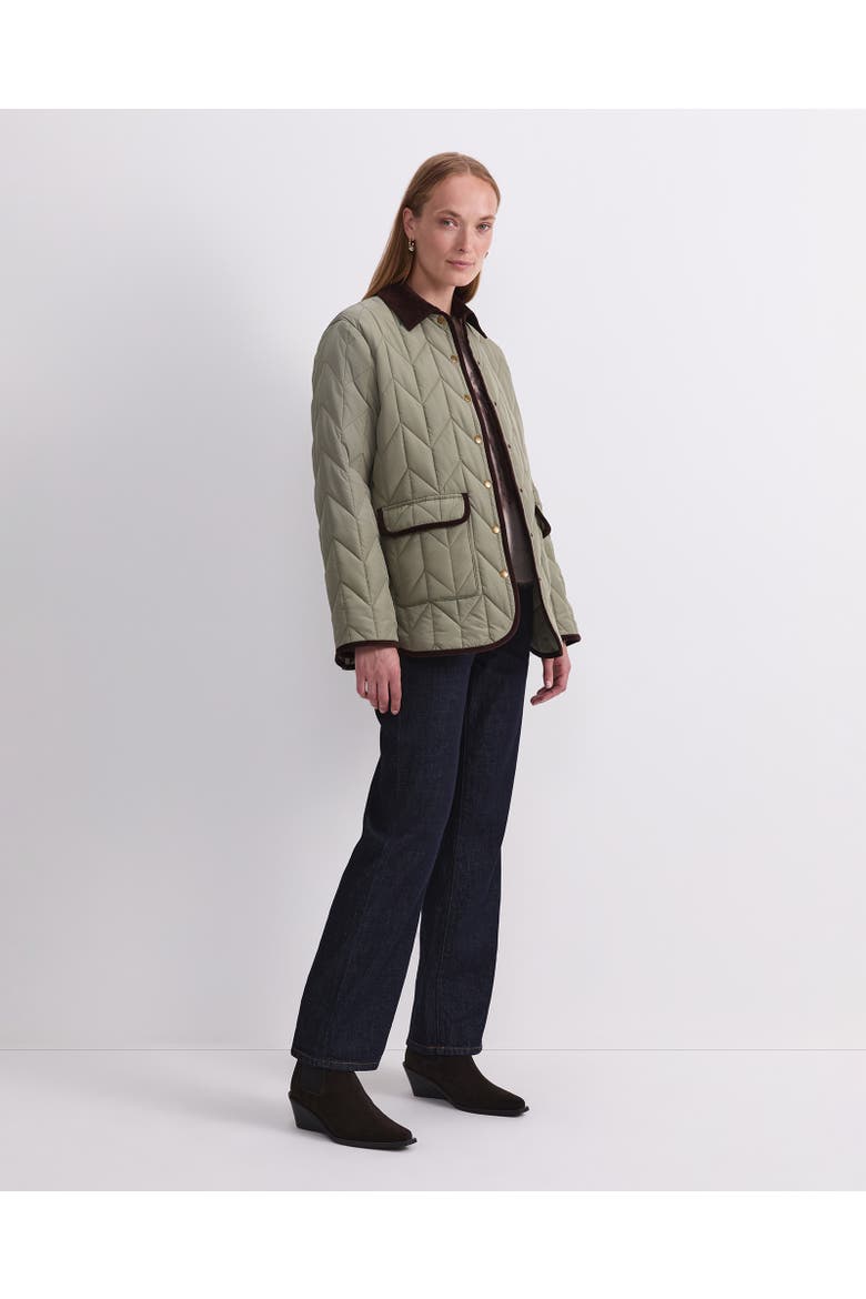 Gillian Quilted Shacket, Alternate, color, Sage