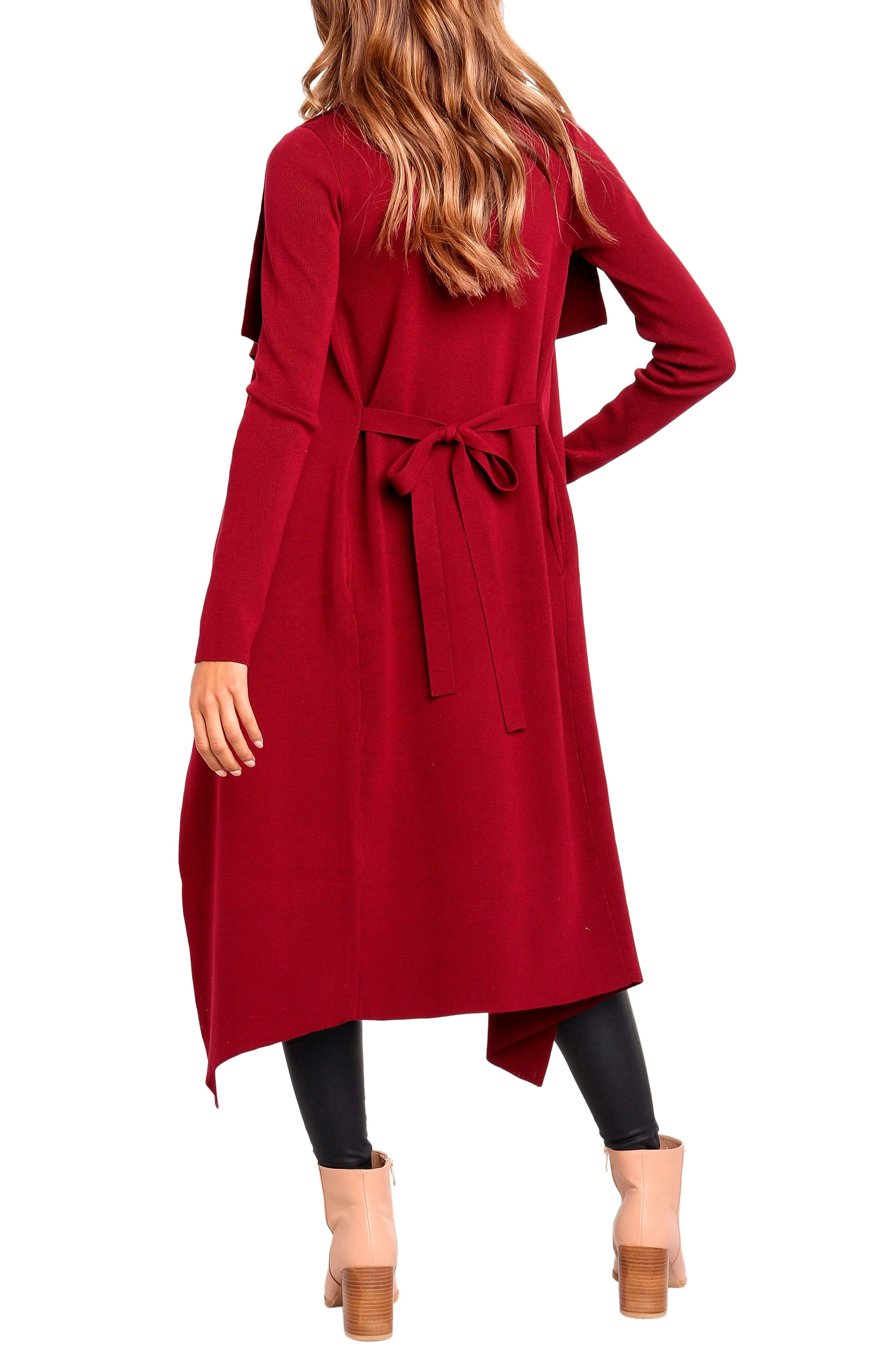 Audrina Tie Front Longline Cardigan - image 4