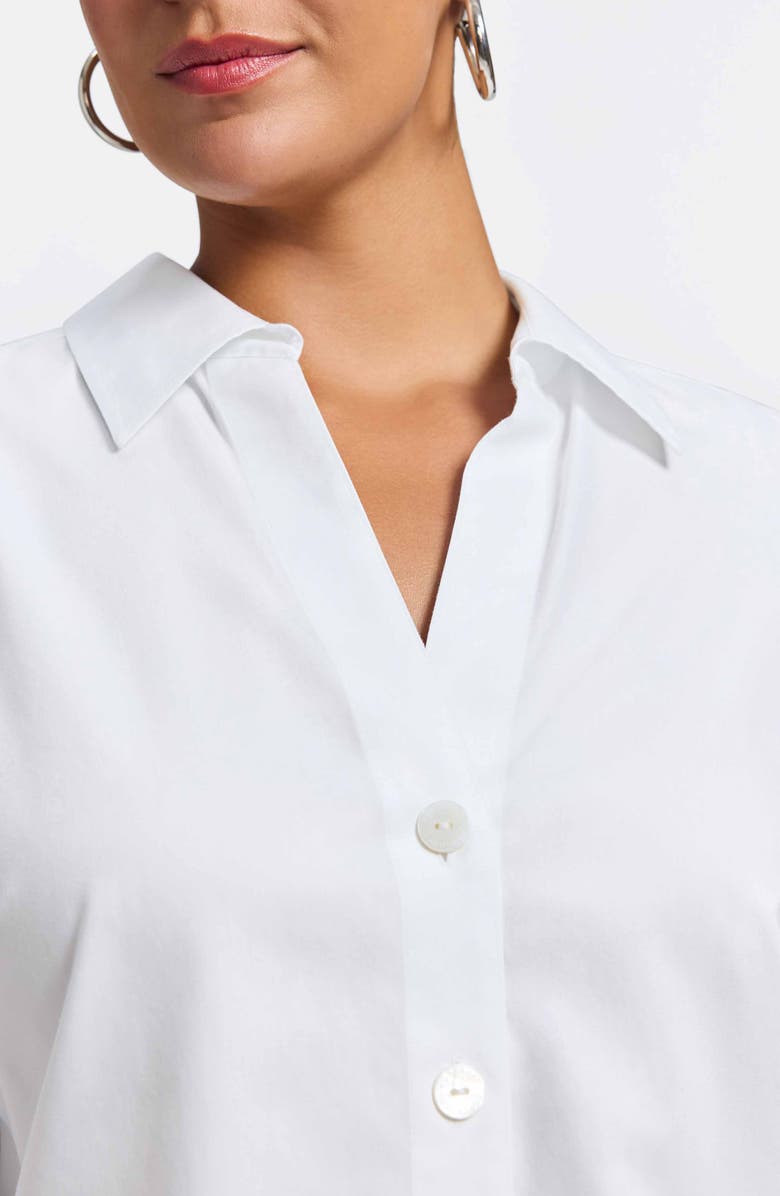 Foxcroft Paityn Non-Iron Button-Up Shirt, Alternate, color, White