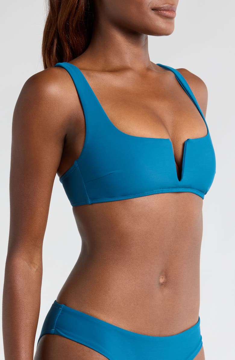 BONDI BORN Clio Notched Bikini Top, Alternate, color,
