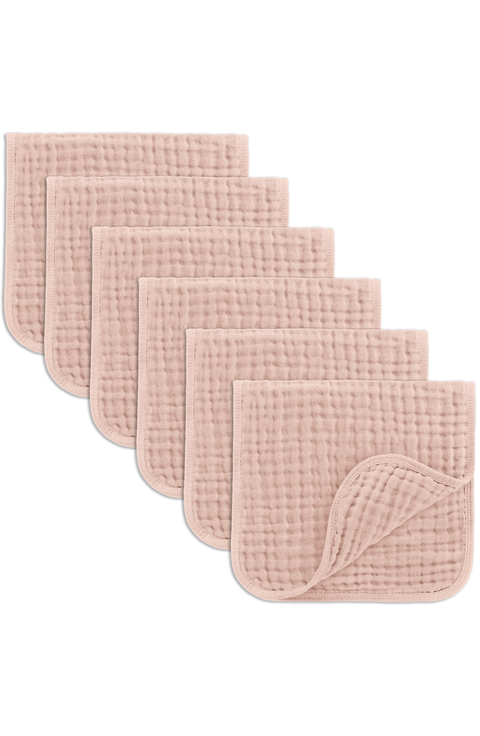 Muslin Burp Cloths - Pack of 6