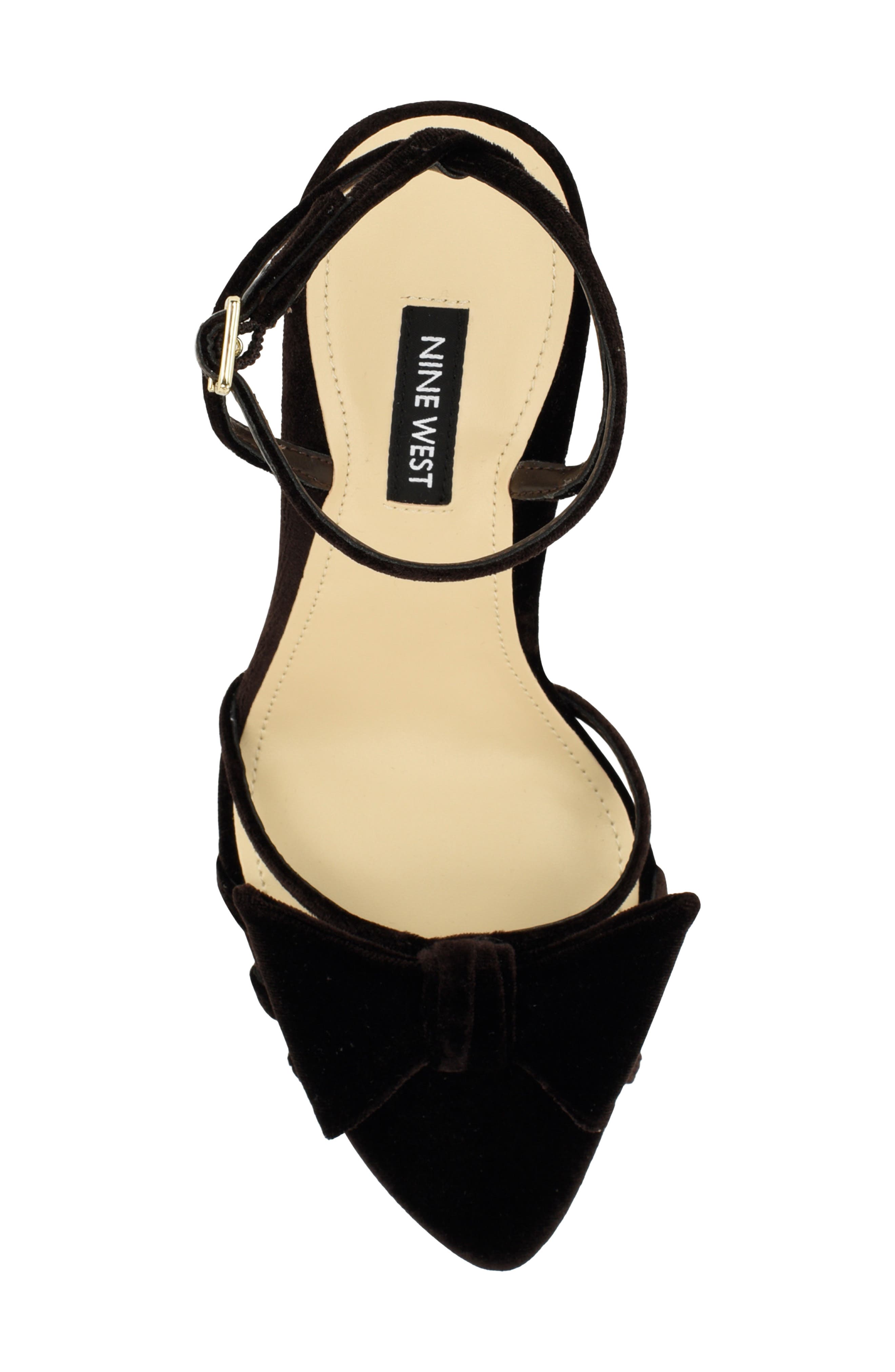 Queana Ankle Strap Sandal, Alternate, color, DARK BROWN
