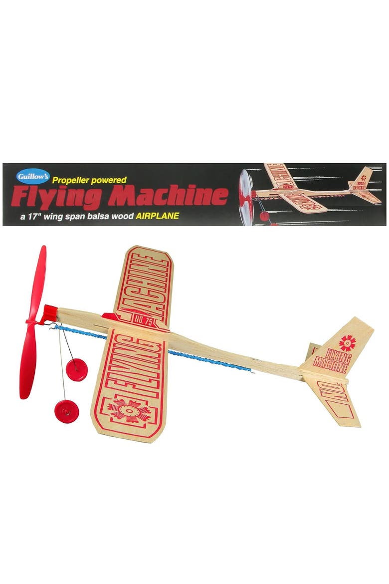 Balsa Wood Flying Machine Kit, Alternate, color, Multicolored