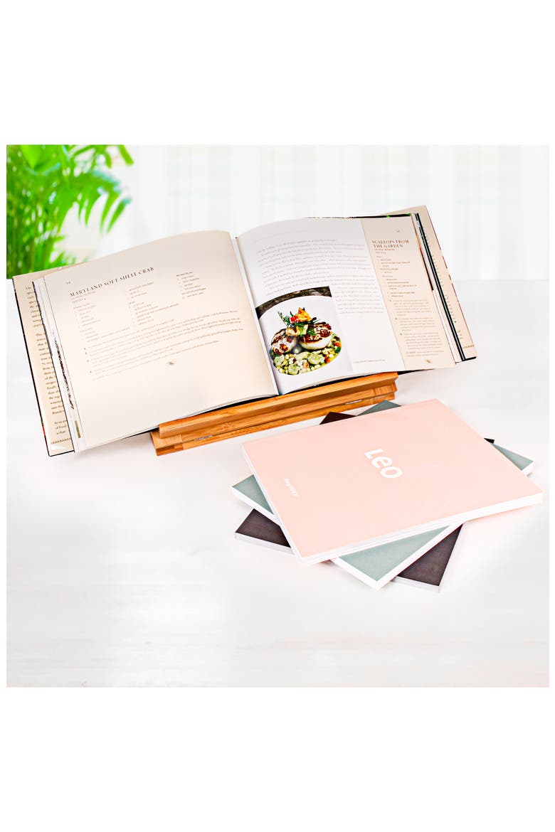 Bamboo Tablet/Cookbook Holder, Alternate, color, NATURAL