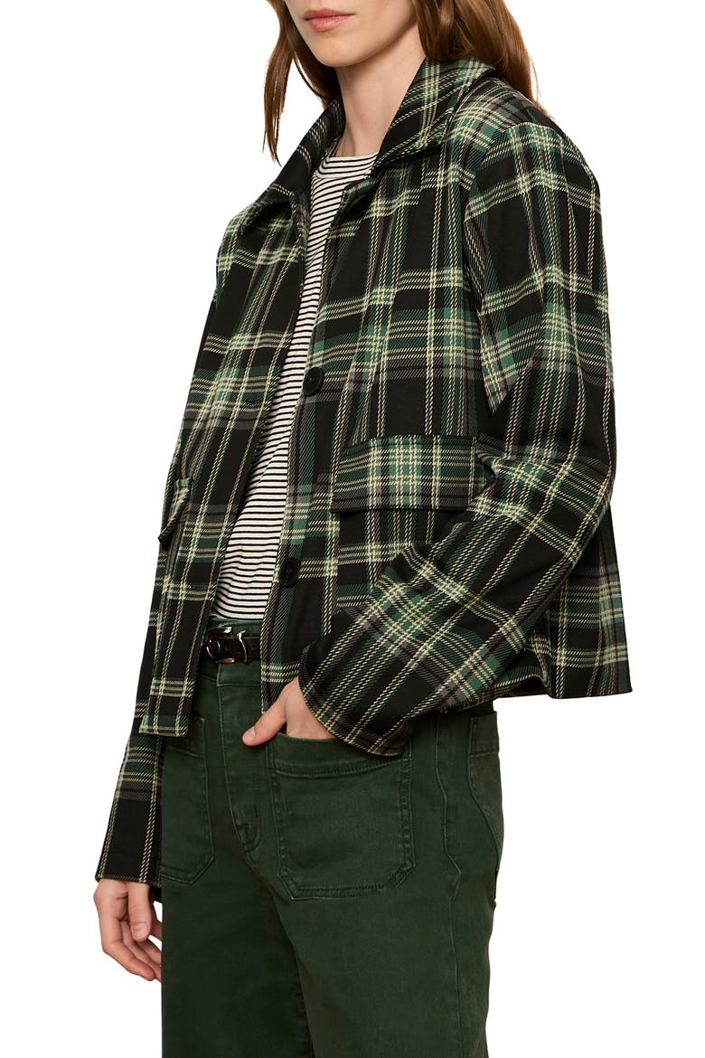 Avid Plaid Jacket, Alternate, color, WHITE/ EVERGREEN PLAID